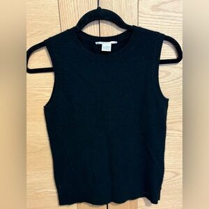 Women’s Evelyn Grace Black Cashmere Vest - Size S